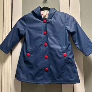 Hatley Navy Hooded Raincoat Girls Size 3
Toddler